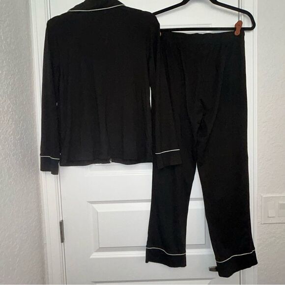 RAE DUNN SLEEP Button Front Long Sleeve Pull On Loungewear Pajama Set - Picture 6 of 7